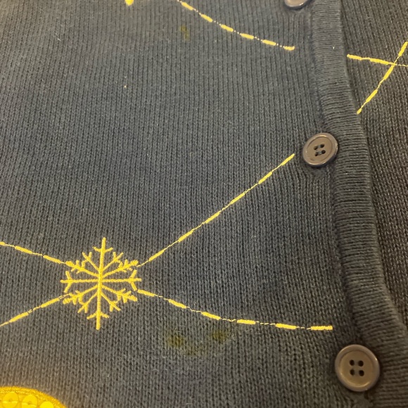 Vibrant Blue Christmas Vest - Picture 6 of 9